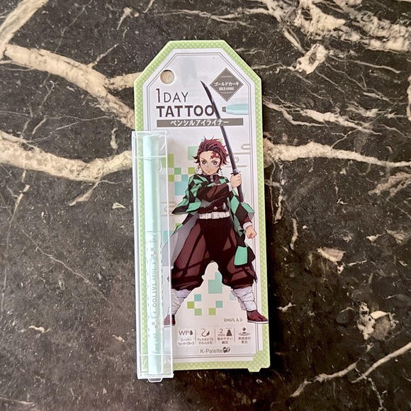 K Palette 1 Day Tattoo Demon Slayer Eye Pencil Liner - 01 Tanjiro Gold Khaki - Picture 1 of 3